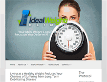 Tablet Screenshot of idealweightclinic.com